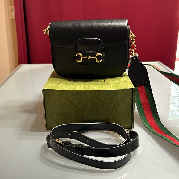Gucci Horsebit 1955 Mini Shoulder Bag. Comes with 2 straps, box and pouch. - Picture 1 of 6